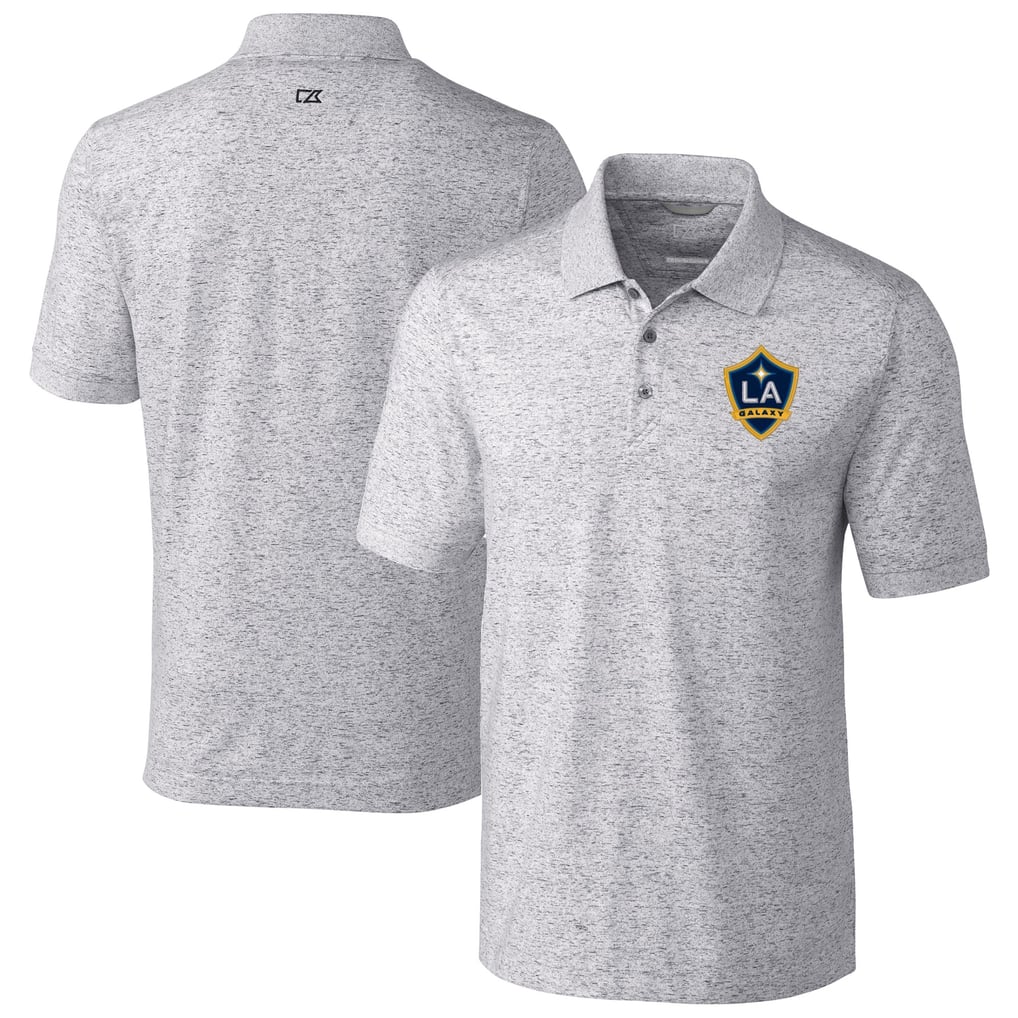  LA Galaxy Cutter & Buck Advantage Tri-Blend Space Dye Polo - Gray